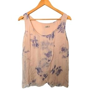 Angela Floral Sleeveless Top Size Small